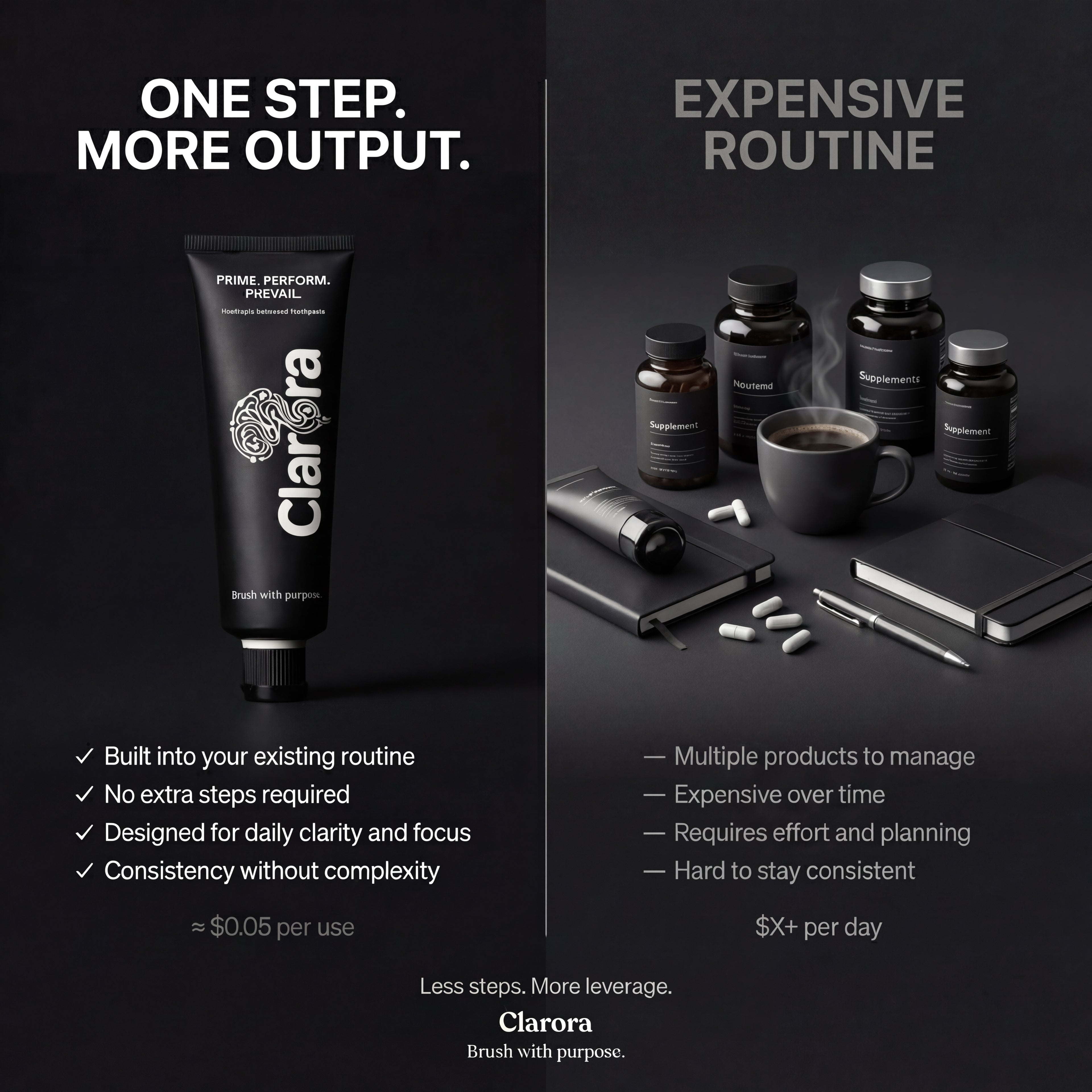 Clarora Performance Enhancing Toothpaste